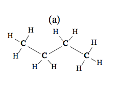 Structure graph of Butane