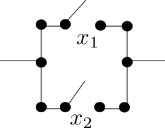 Graphical representation of two switches in OR configuration